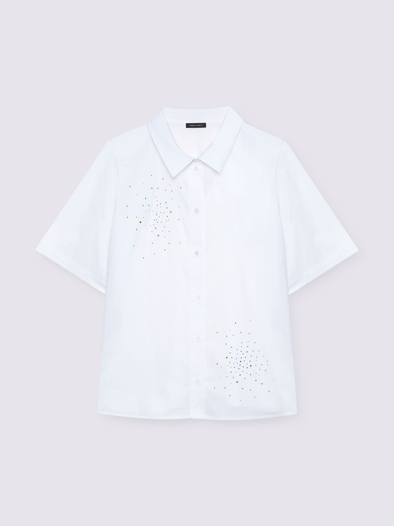 Shirt with luminous appliqu&eacute;s
