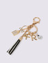 FR multi-charm keychain with tassel image number 2