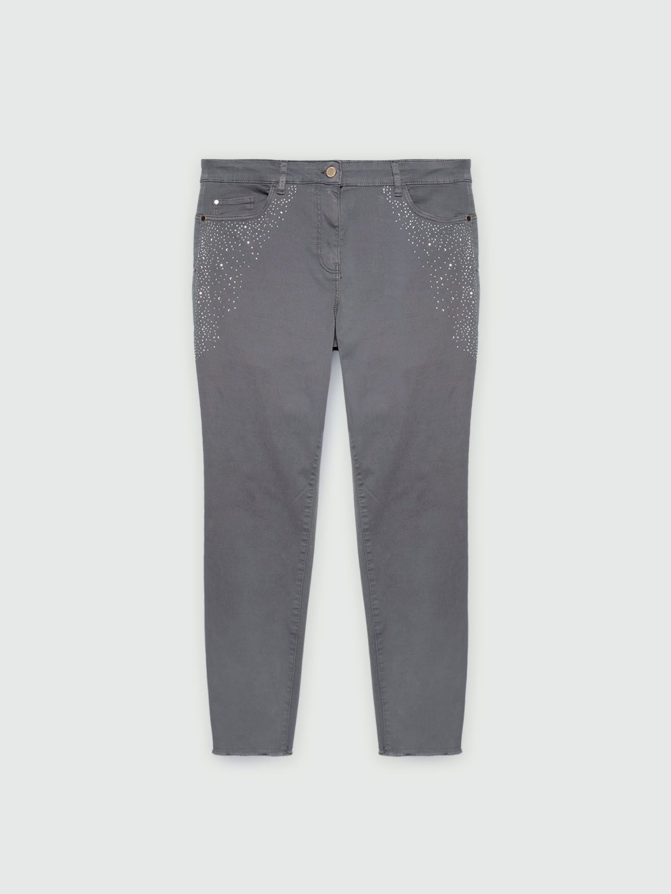 Skinny Jeans mit kleinen Strass image number 4