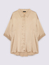 Camicia in raso stretch con maniche a tre quarti image number 4
