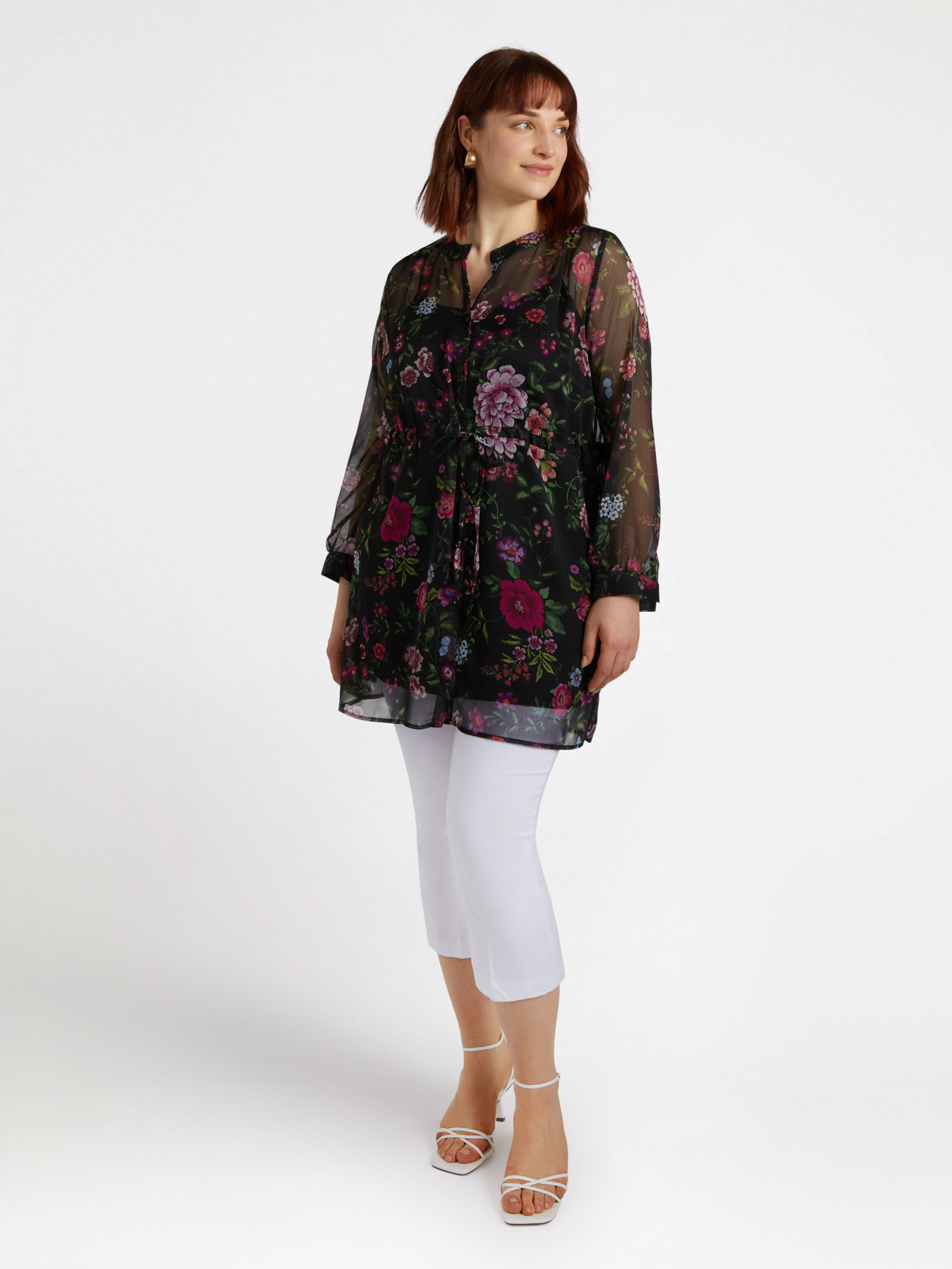 Camicia lunga floreale image number 3