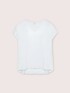 Zweistoffiges T-Shirt mit V-Ausschnitt image number 1