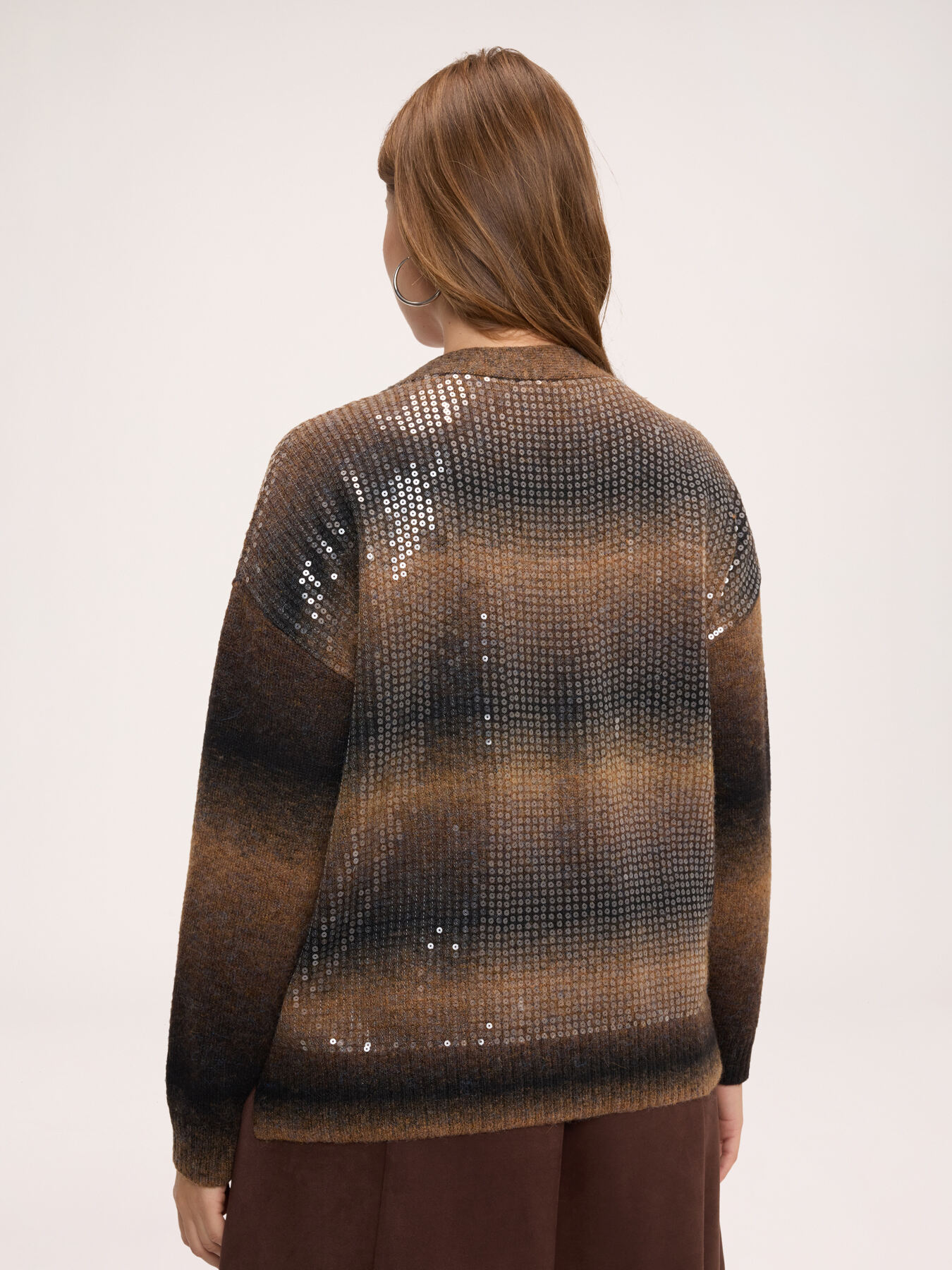 Ombr&eacute; sweater with sequins image number 1