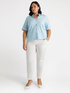 Cotton and stretch lyocell trousers image number 3