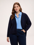 V-neck cardigan in viscose blend image number 0
