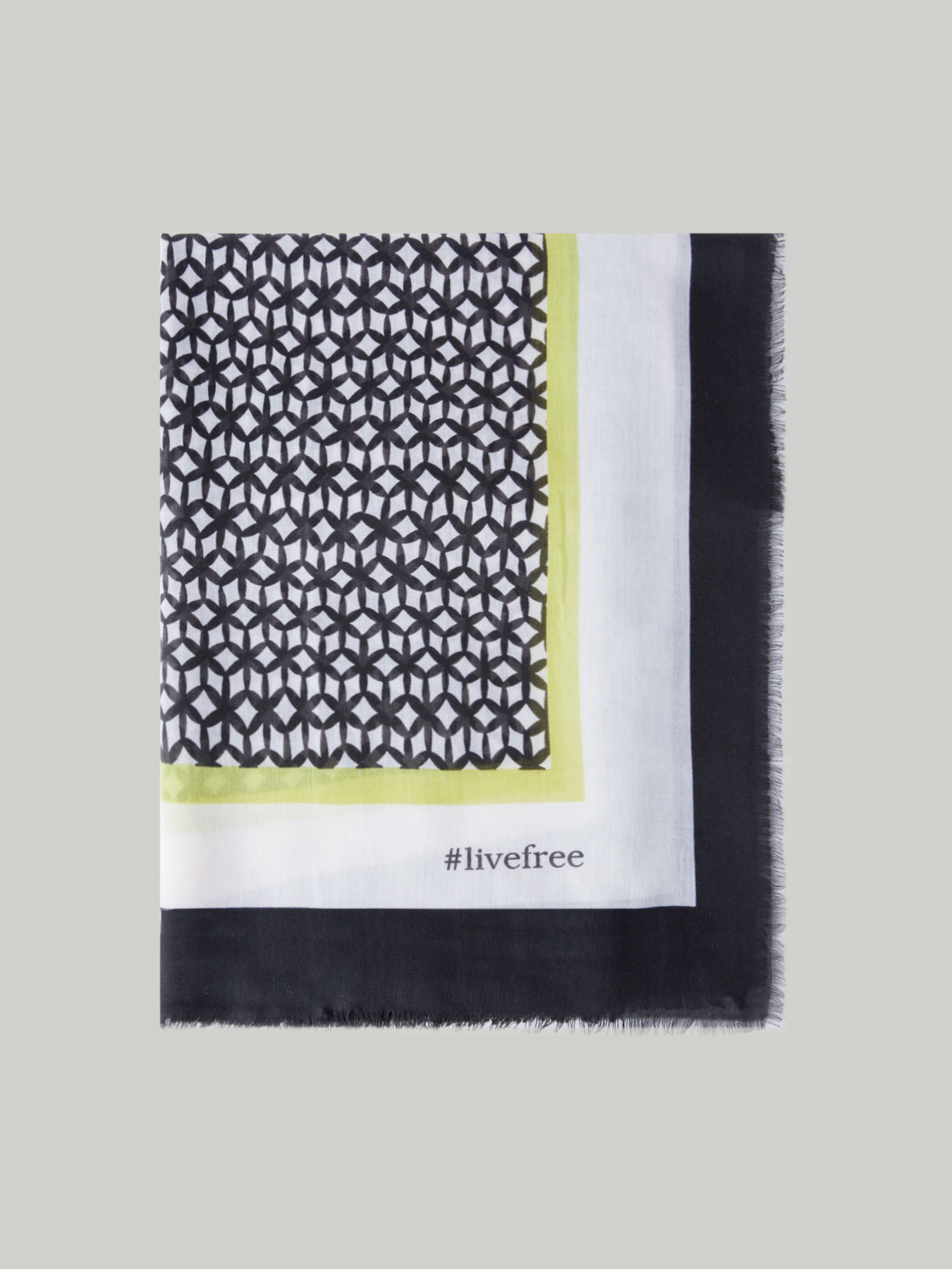 Sciarpa #livefree dalla stampa optical image number 2