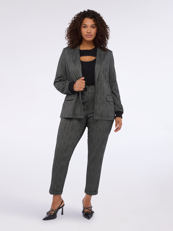 Pantaloni carrot fit in punto milano | Fiorella Rubino