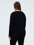 Rundhals-Pullover aus Viskose-Mischgewebe image number 1