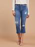 Cropped-Jeans mit Strass image number 2