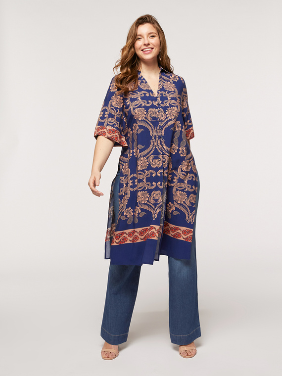 Fiorella Rubino Jeans flare in light denim stretch Donna