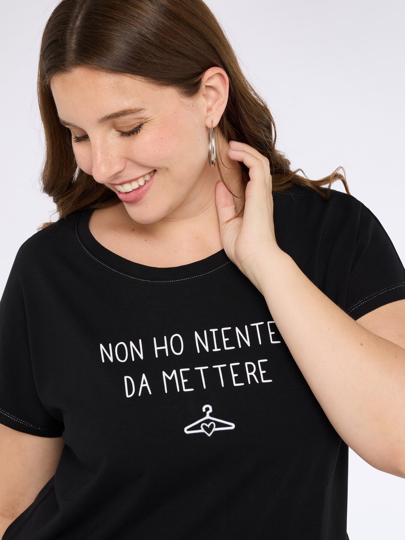 T-shirt en jersey avec inscription amusante image number 3