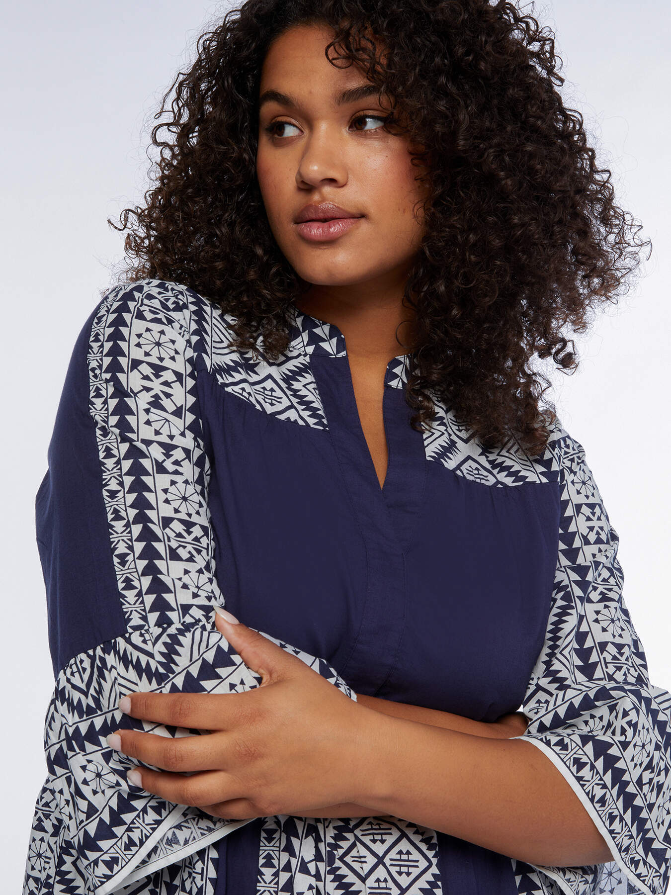 Vestito dalla stampa azulejos image number 2