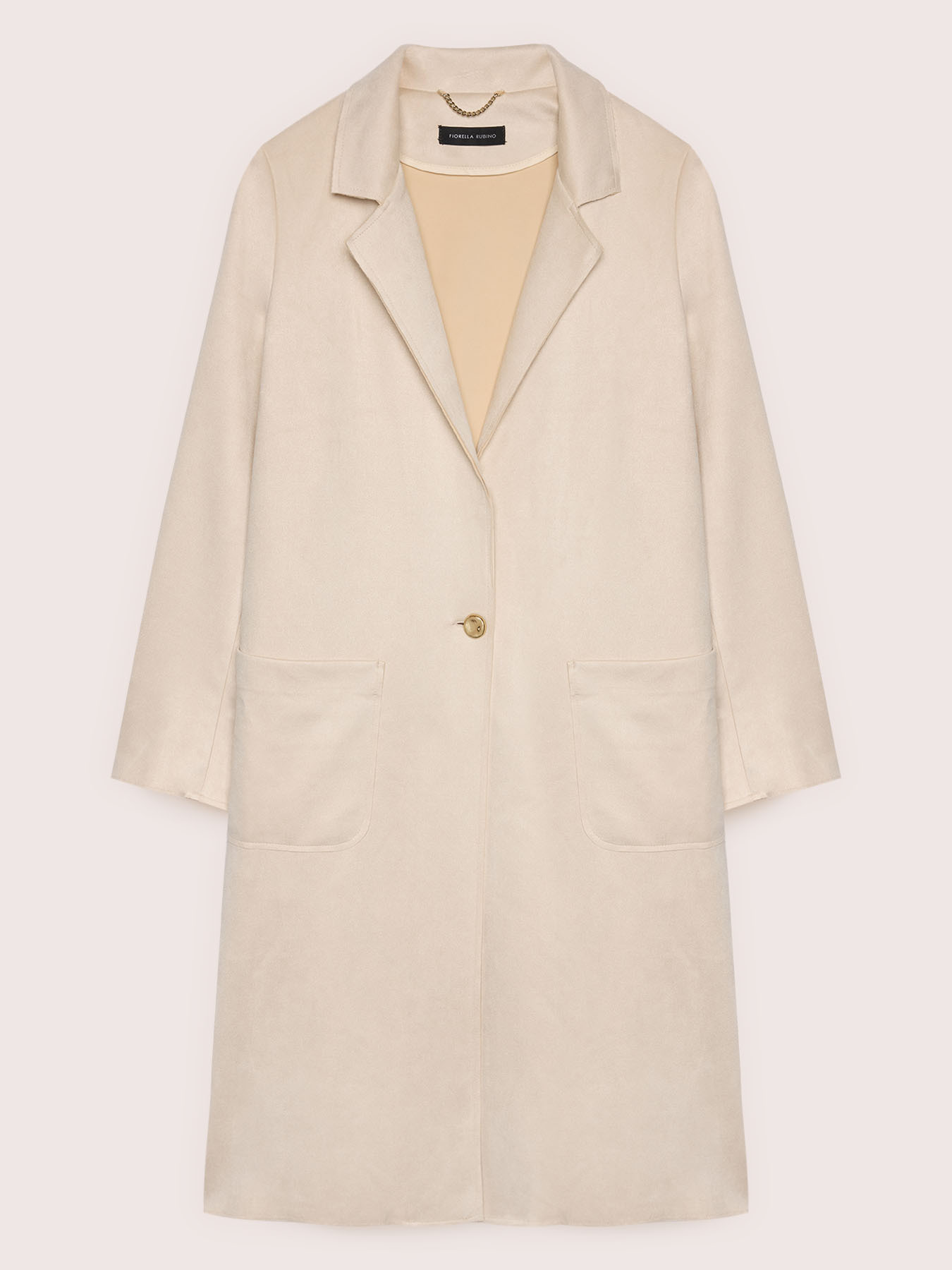 Lightweight coat in soft touch fabric image number 4