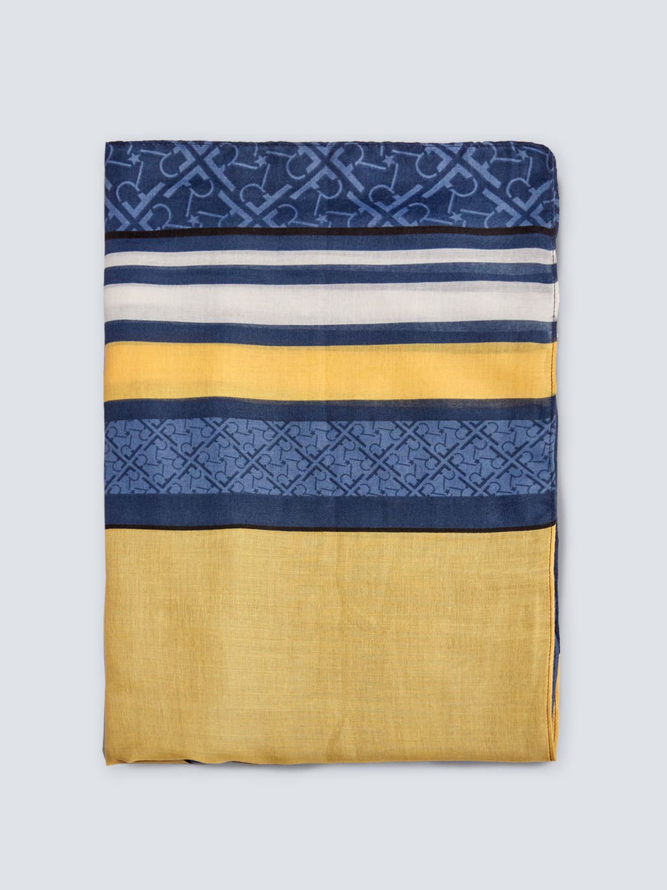 Sciarpa a quadri e righe image number 1