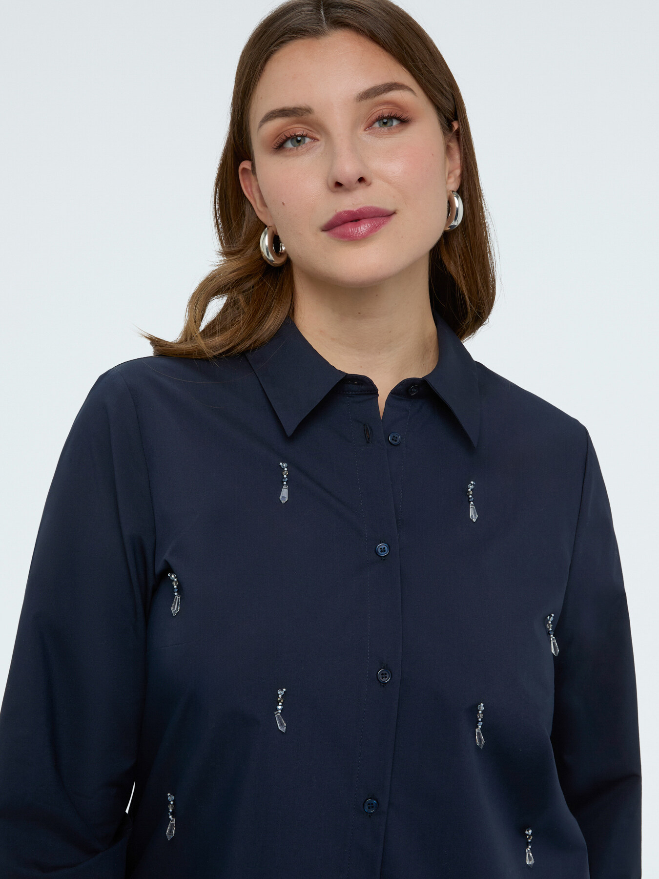 Shirt with crystal appliqu&eacute;s image number 0