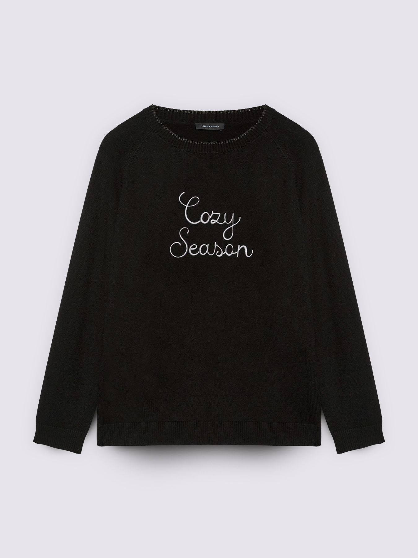 Pull ras du cou avec broderie Cozy Season image number 4