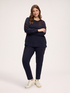 Jersey joggers with flock print image number 0