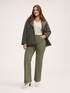 Flare denim trousers with appliqu&eacute;s image number 2