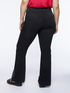Flare jeans with slits and embroidery image number 1