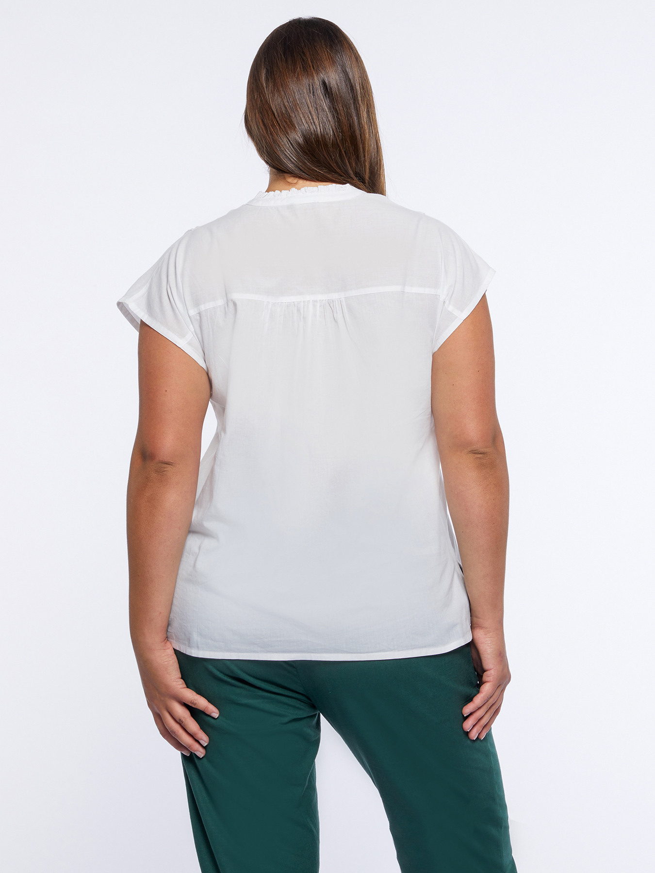 Bluse mit Garnstickerei image number 1