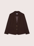 Blazer cropped in tessuto stretch image number 5