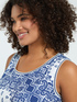 Jersey top with bandana print image number 3