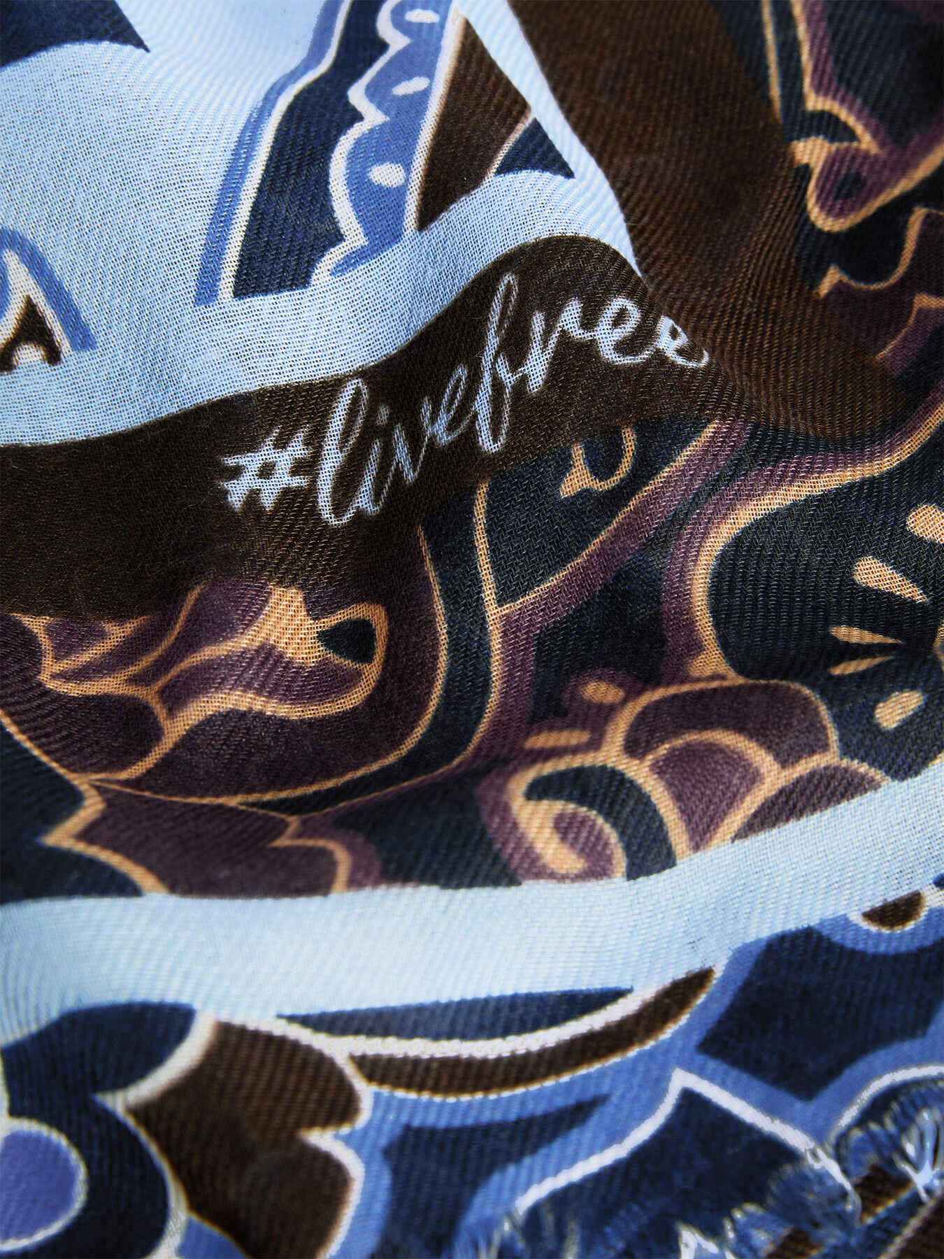 Foulard lungo con stampa paisley image number 2