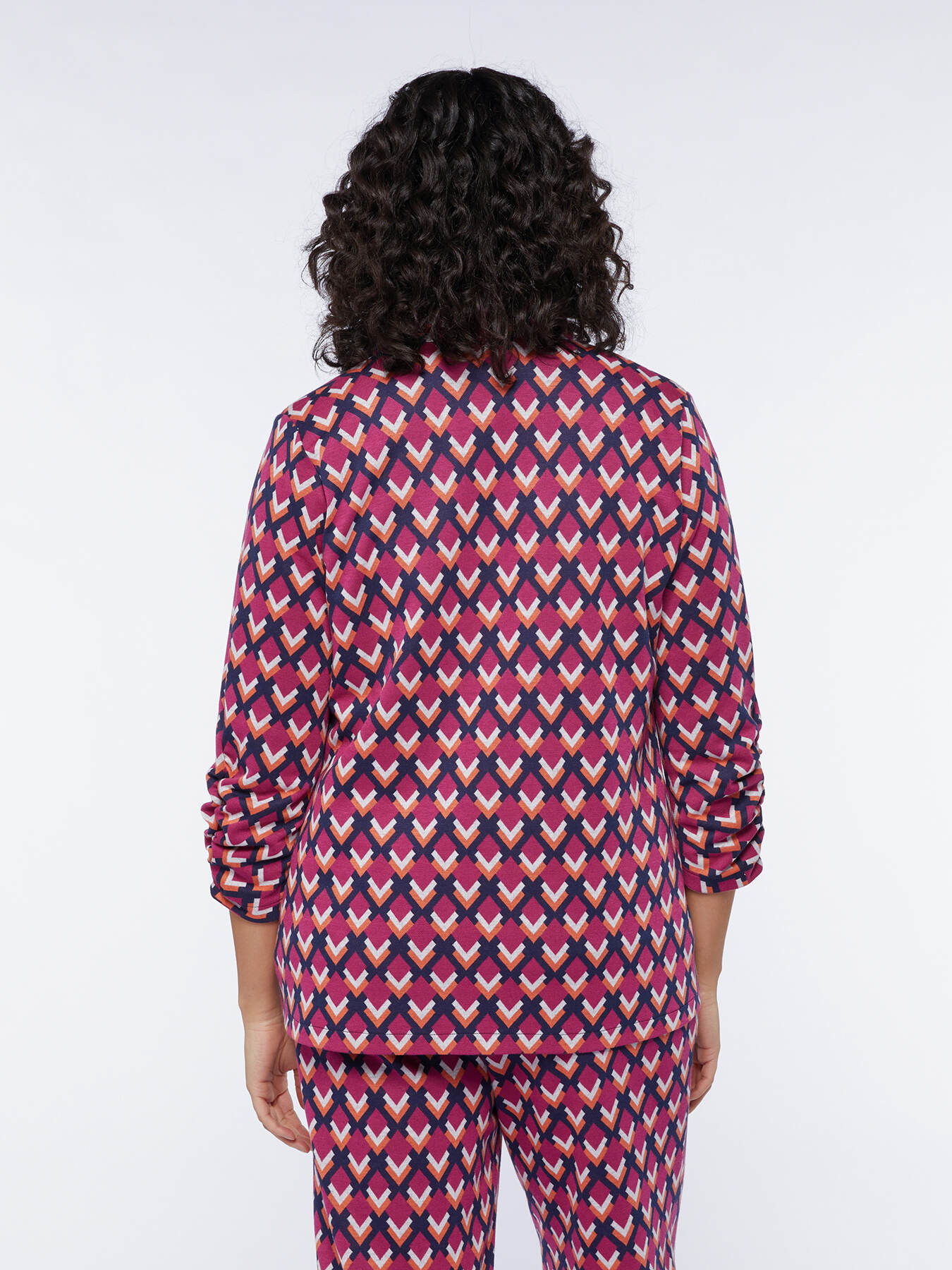 Chaqueta estampada en punto Milano image number 1