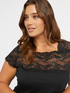 T-shirt with lace image number 2
