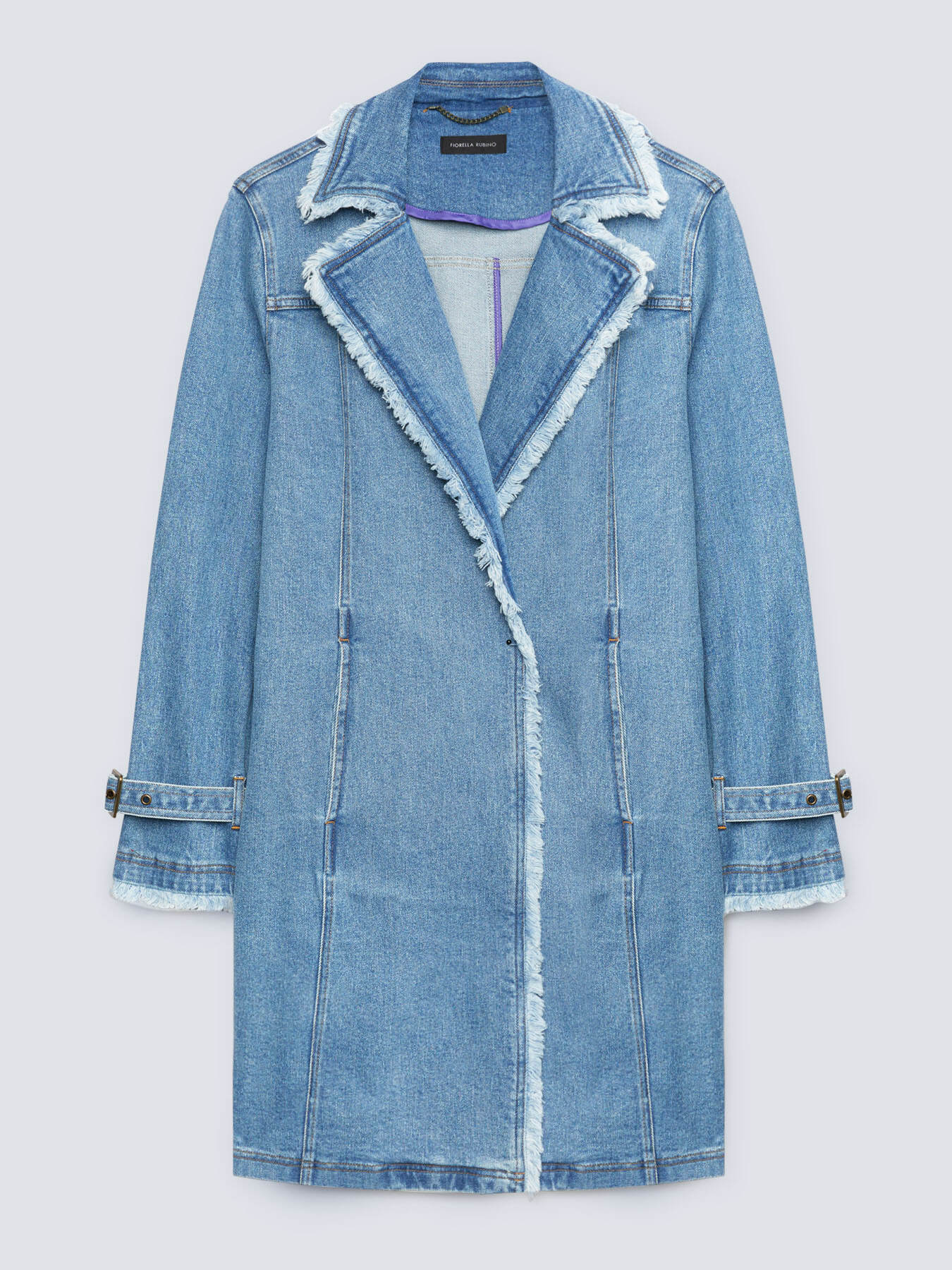 Gabardina de tela vaquera image number 4