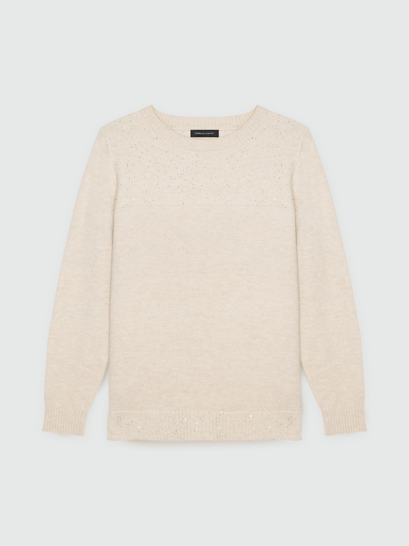 Sweater with tiny sequins image number 4