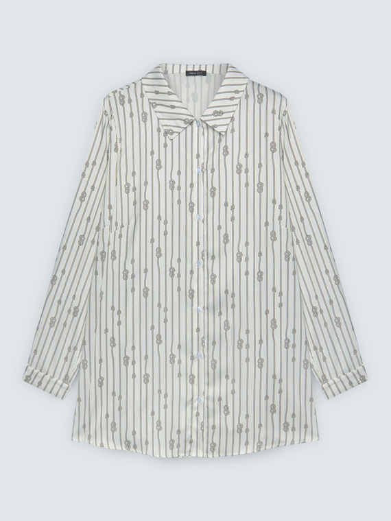 Striped fantasy shirt with knots