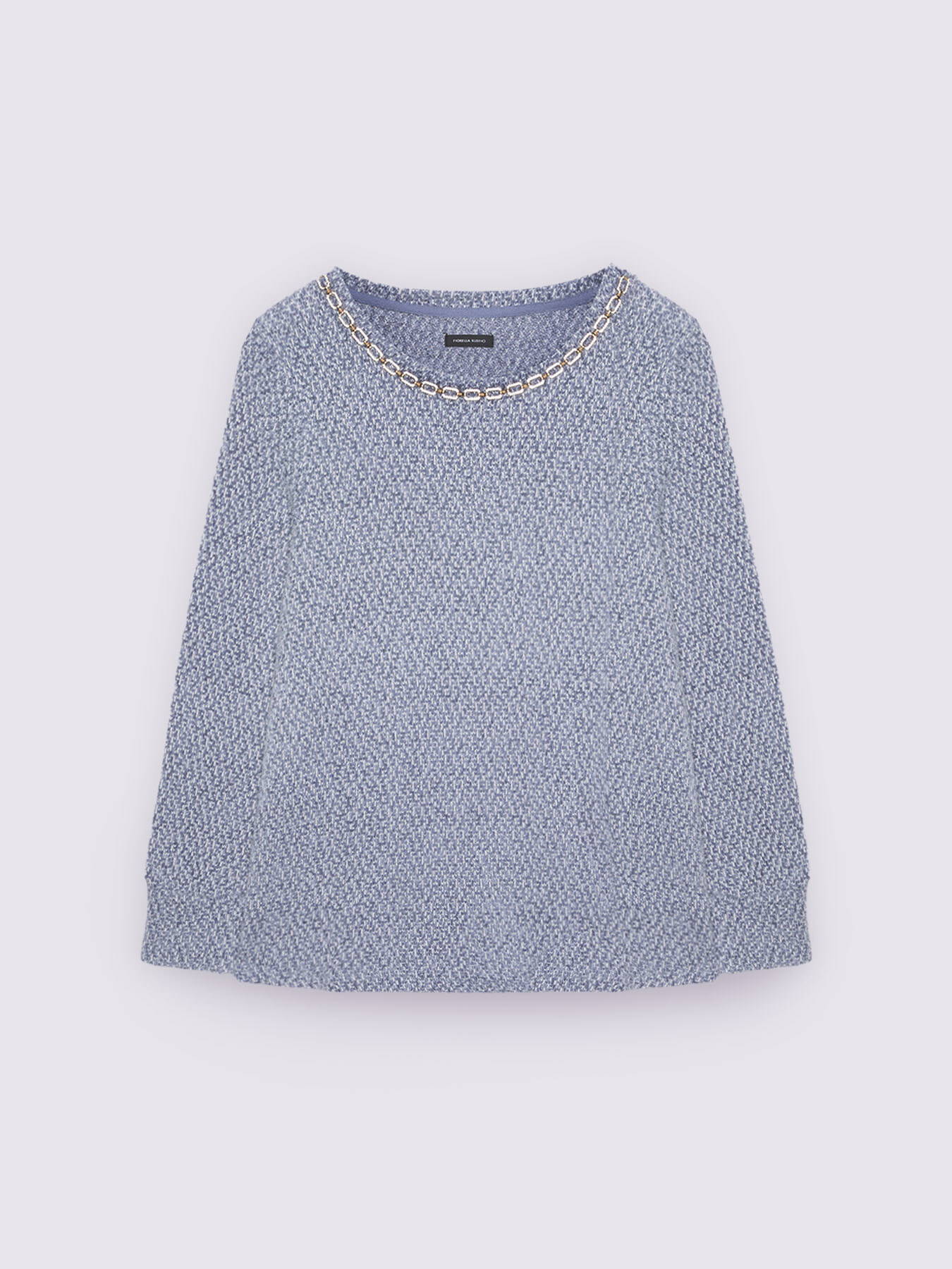 Jersey t-shirt with neckline detail image number 4