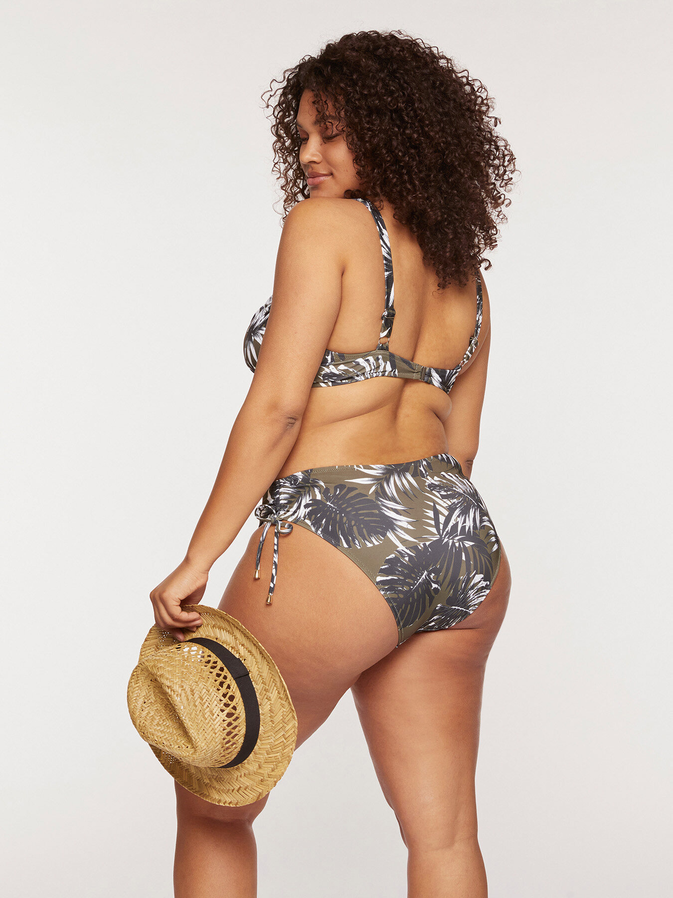 Foliage print bikini image number 1