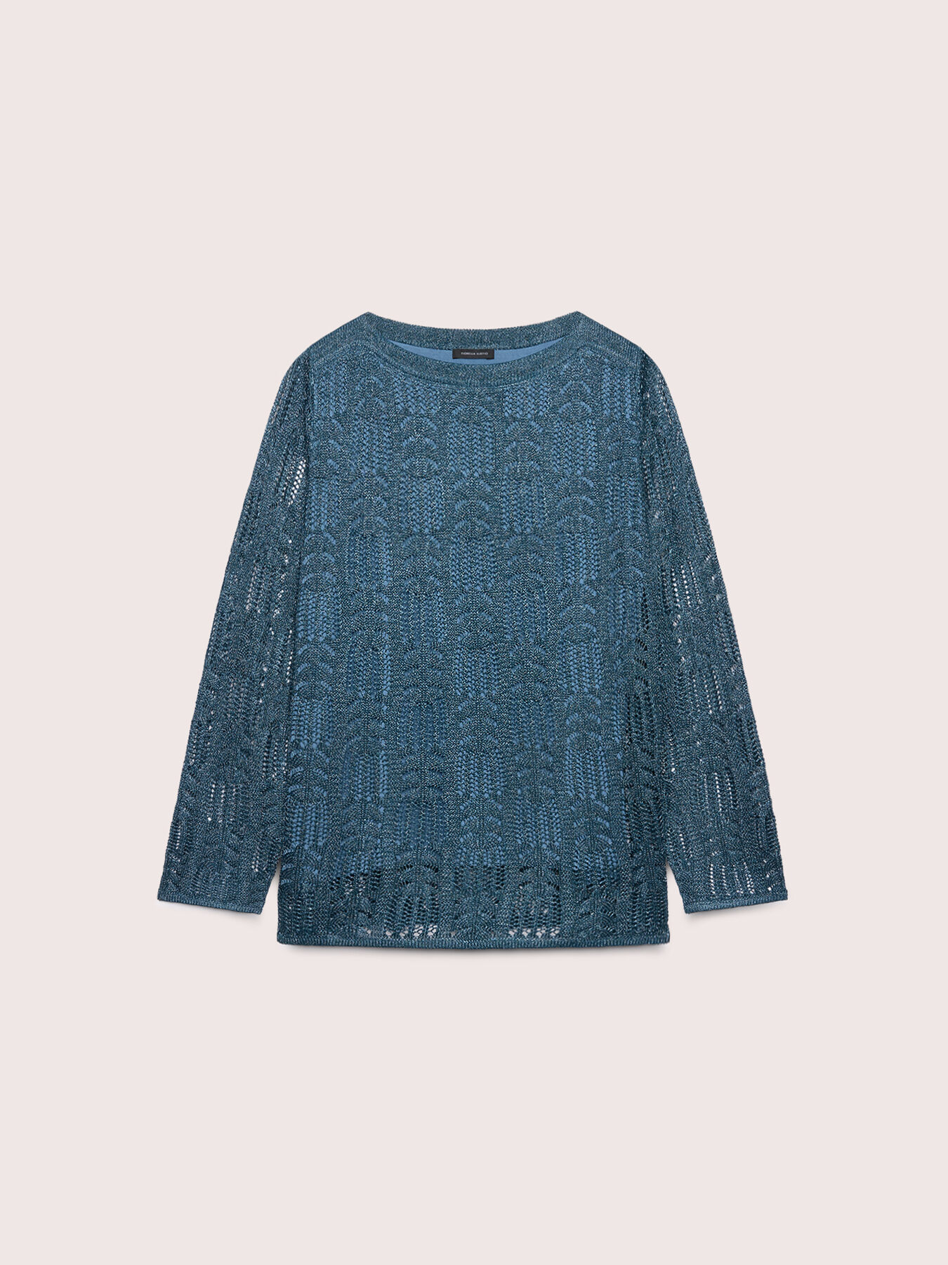 Openwork viscose blend sweater image number 4