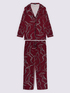 Pajama set with chain print in cotton jersey image number 4