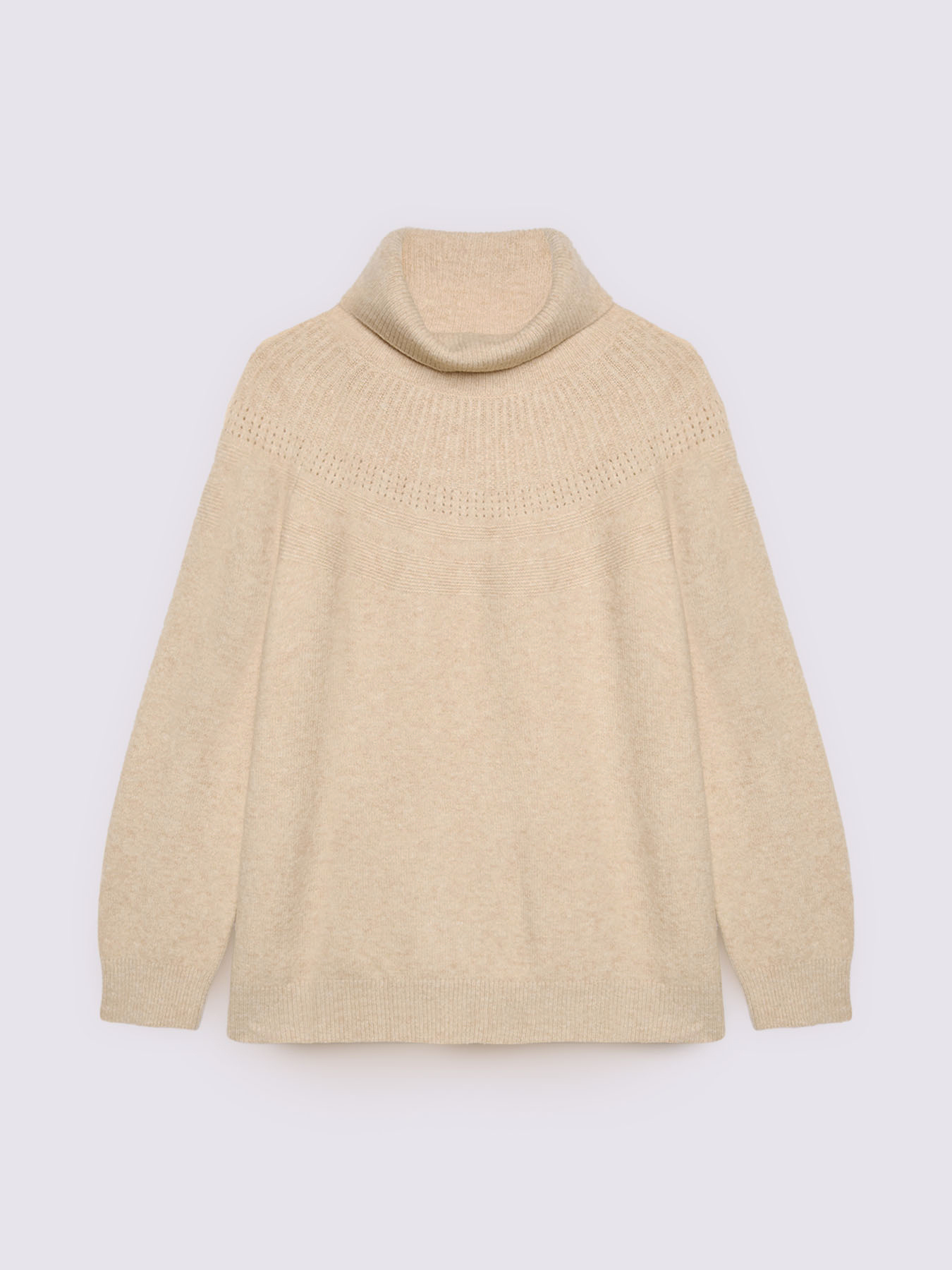 Rollkragenpullover mit durchbrochenen Details image number 4