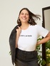 T-shirt en coton avec inscription funny image number 0