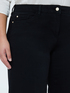 Jeans Wide Leg lavaggio total black image number 3