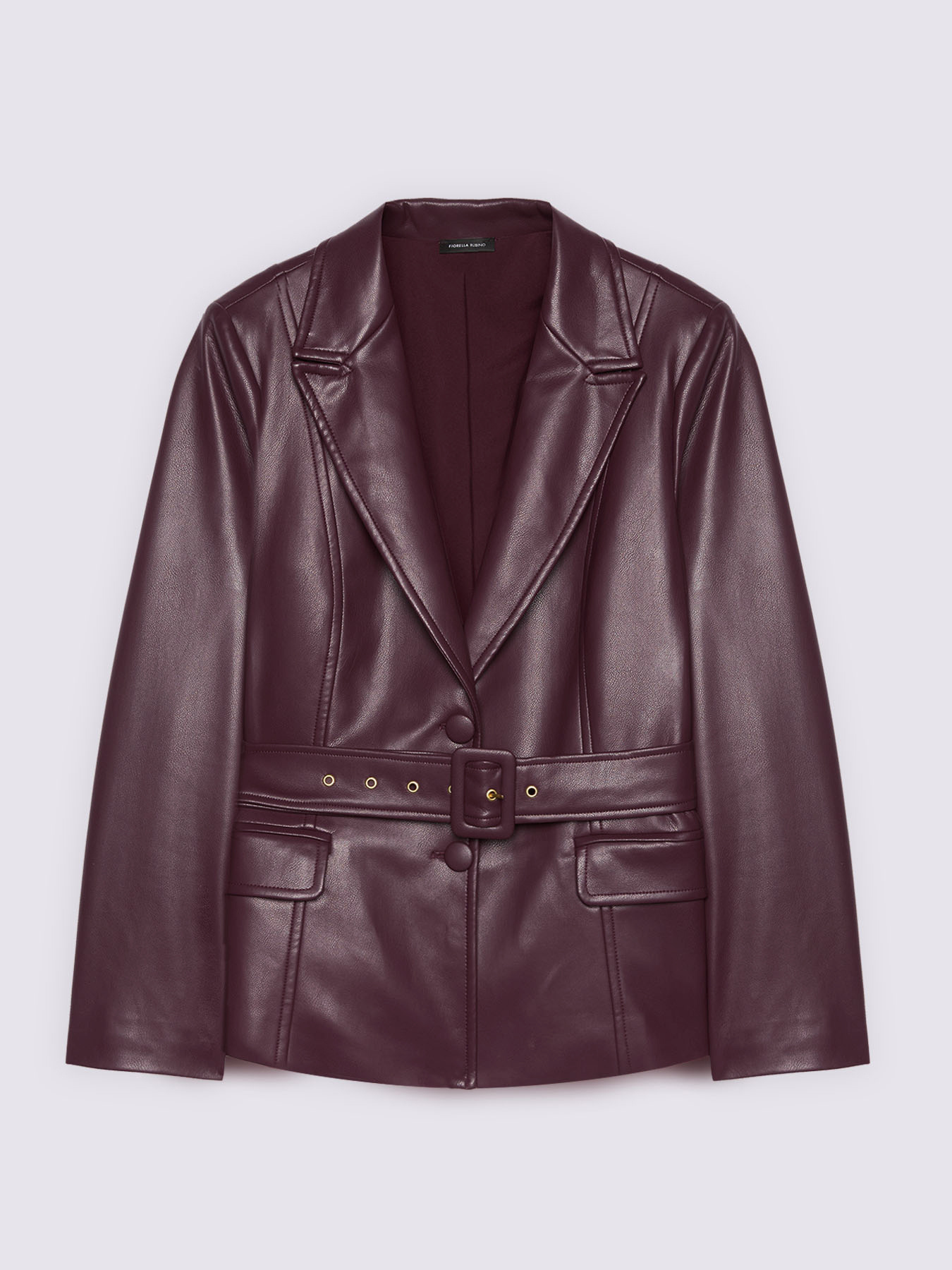 Structured blazer with belt image number 5