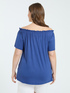 Off-shoulder t-shirt in viscose jersey image number 1