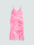 Langes ausgestelltes Kleid aus Georgette image number 5