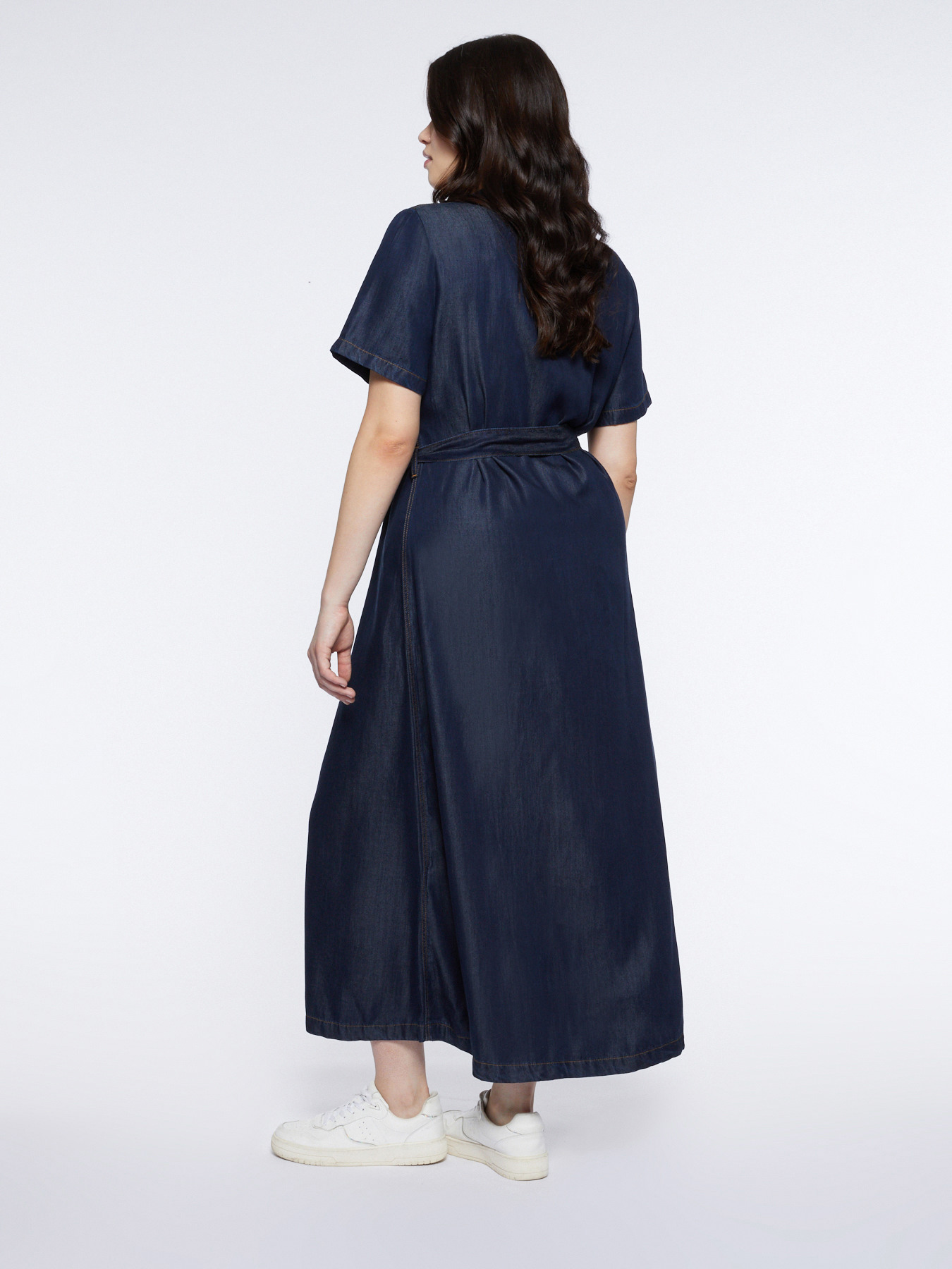 Vestido largo de tencel image number 1