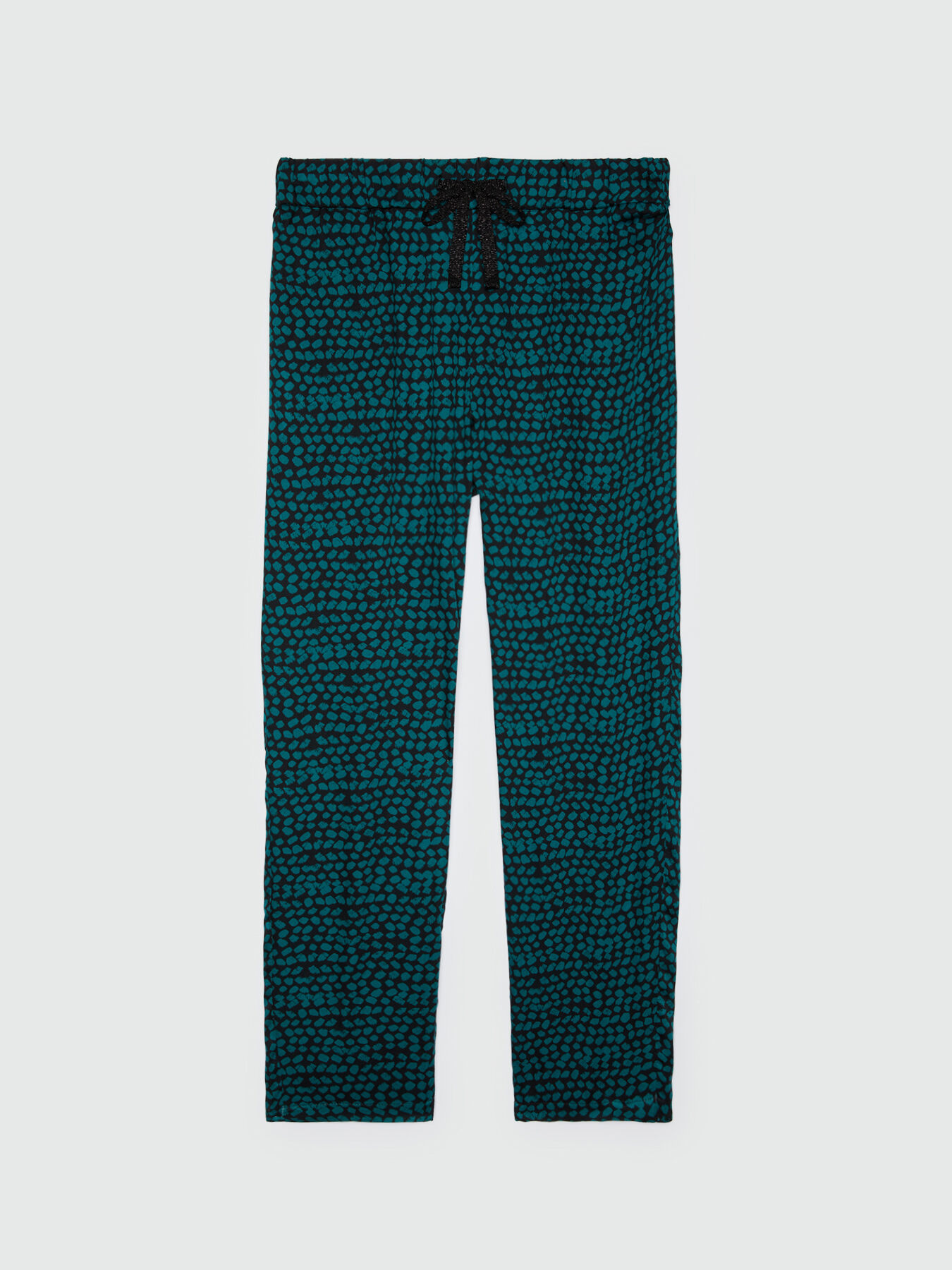 Straight-leg printed trousers image number 0