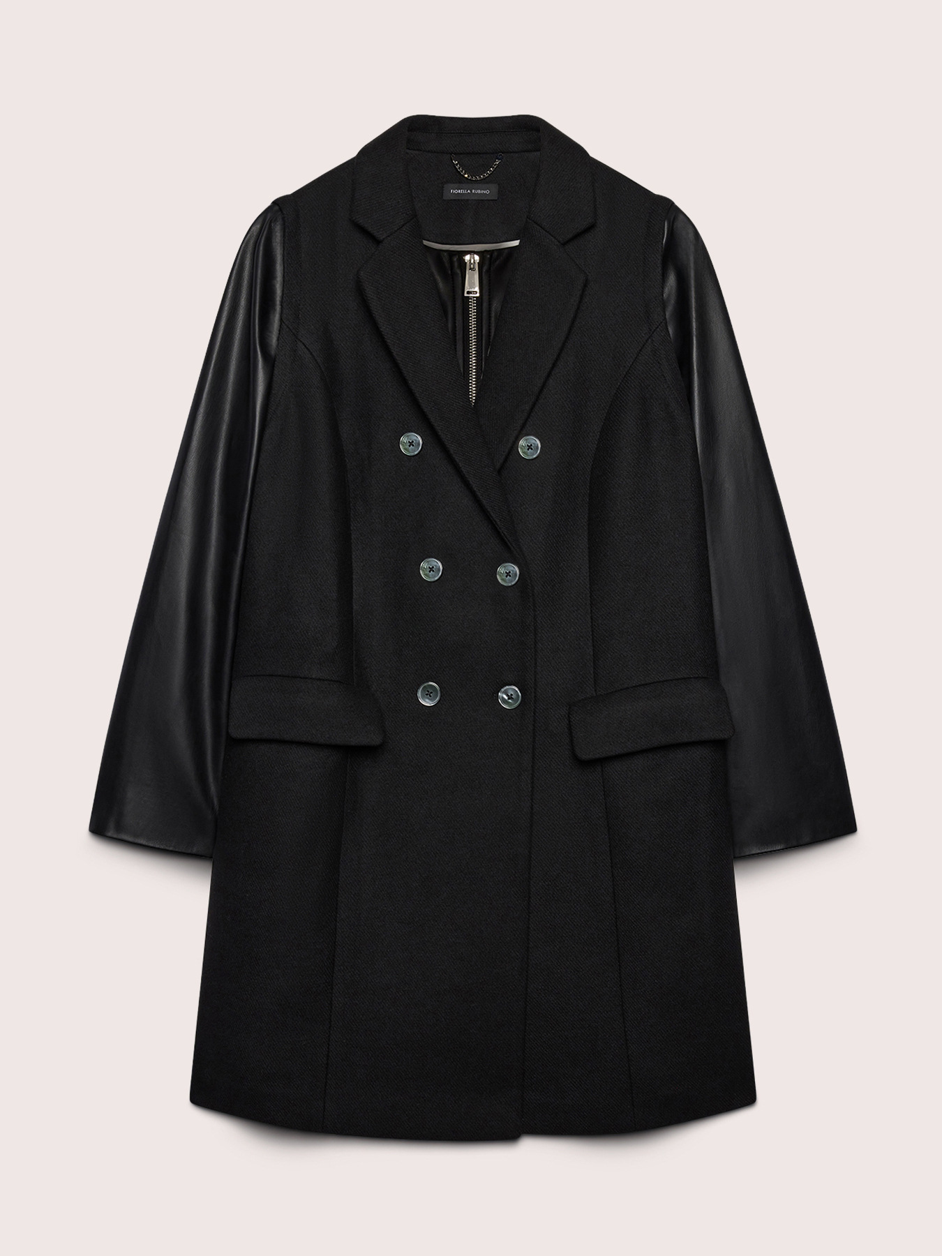 Cappotto misto lana con maniche staccabili image number 5