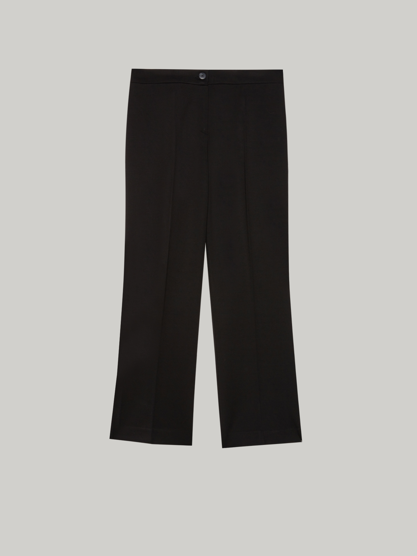 Pantaloni kick flare in punto milano image number 3