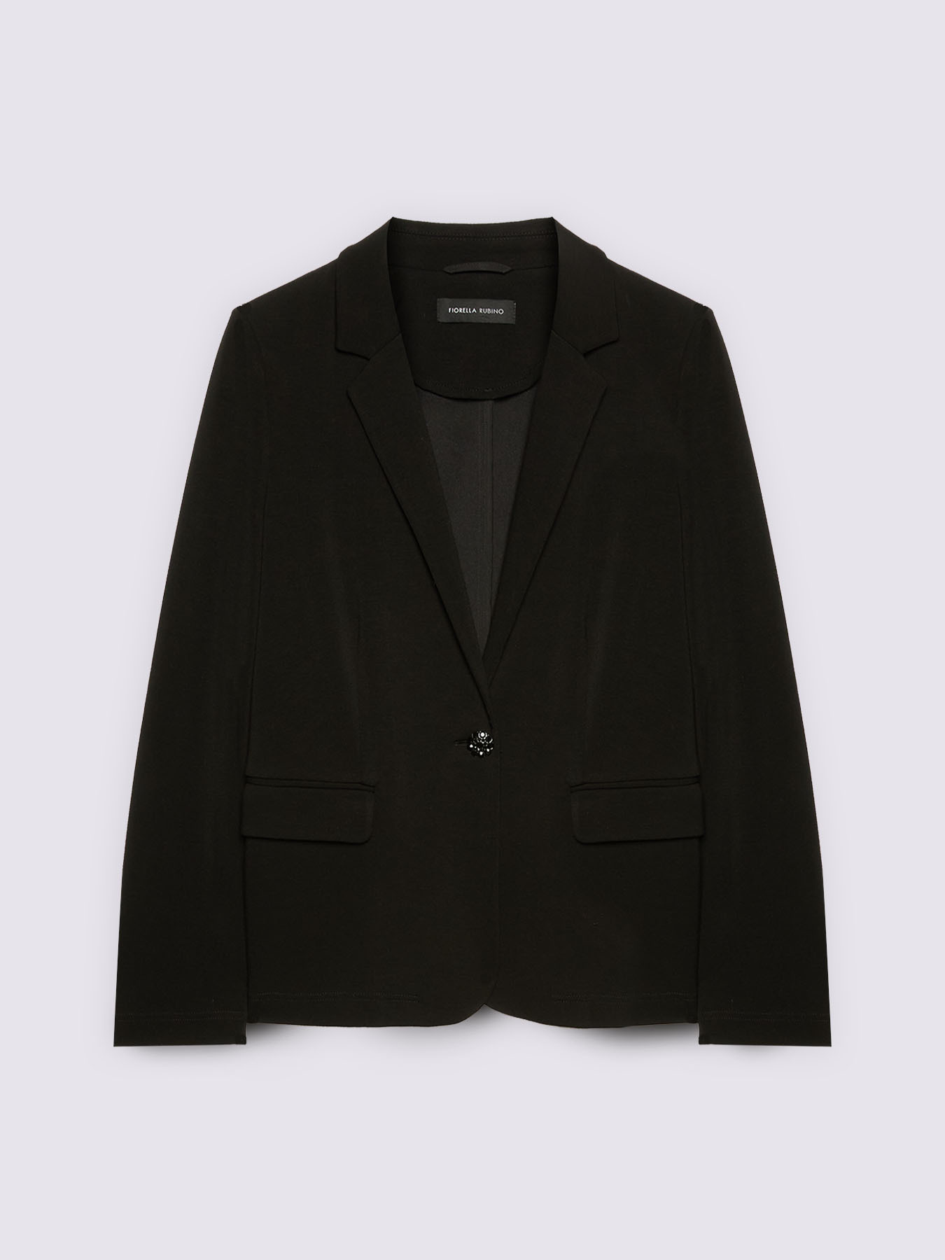 Blazer suave en tejido scuba image number 5