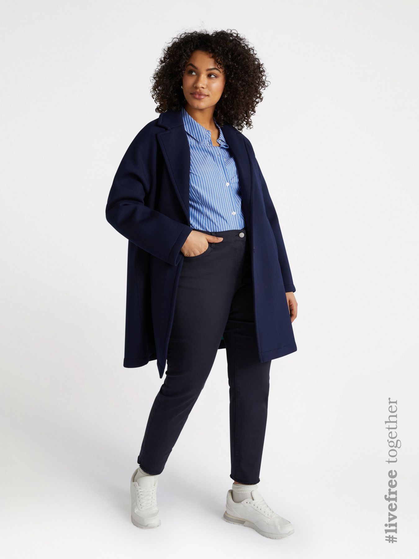 Skinny pants in cotton blend image number 0