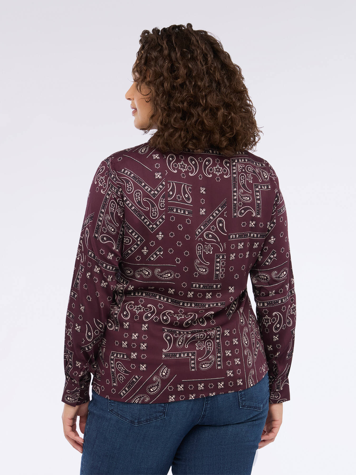 Camicia stampa bandana in mussola image number 1