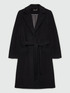 Cloth coat with belt image number 4